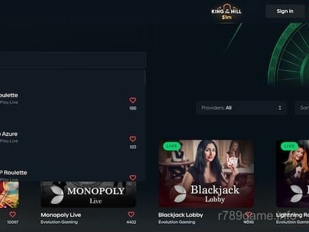 r789 App Screenshot - Roulette Game